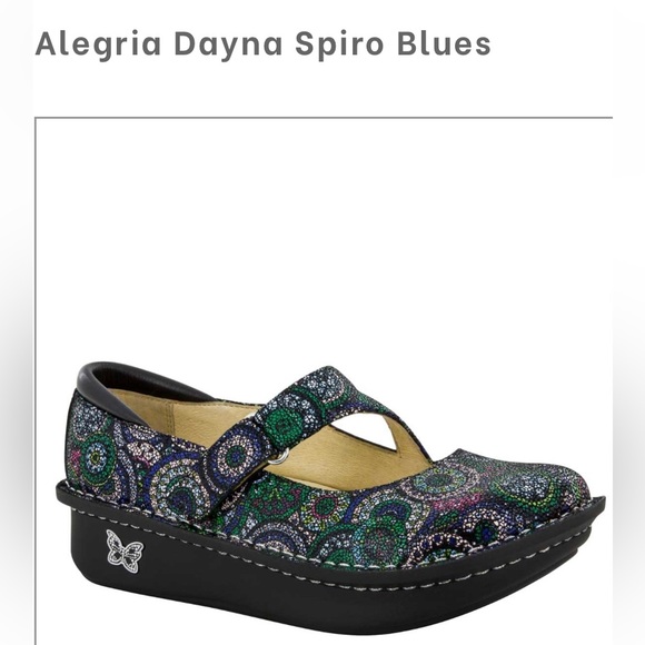 ALEGRIA 🦋Dayna Blue Spiro Mary Jane Size 39 - Picture 5 of 9